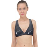 S Black Fingerprint, Black, Edge Classic Banded Bikini Top