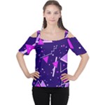 Triangles, Triangle, Colorful Cutout Shoulder T-Shirt