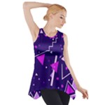 Triangles, Triangle, Colorful Side Drop Tank Tunic