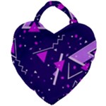 Triangles, Triangle, Colorful Giant Heart Shaped Tote
