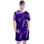 Triangles, Triangle, Colorful Men s Mesh T-Shirt and Shorts Set
