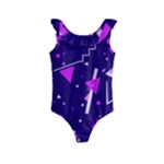 Triangles, Triangle, Colorful Kids  Frill Swimsuit