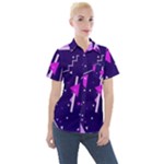 Triangles, Triangle, Colorful Women s Short Sleeve Pocket Shirt