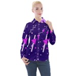 Triangles, Triangle, Colorful Women s Long Sleeve Pocket Shirt