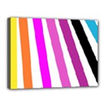 Colorful Multicolor Colorpop Flare Canvas 16  x 12  (Stretched)
