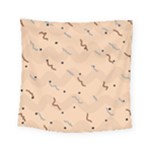 Lines Dots Pattern Abstract Art Square Tapestry (Small)