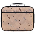 Lines Dots Pattern Abstract Art Full Print Lunch Bag