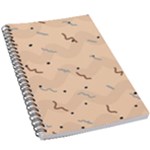 Lines Dots Pattern Abstract Art 5.5  x 8.5  Notebook