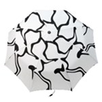 Black And White Swirl Background Folding Umbrellas