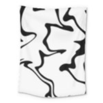 Black And White Swirl Background Medium Tapestry