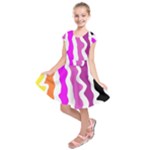 Warp Liquid Multicolor Kids Kids  Short Sleeve Dress