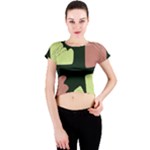 Elements Scribbles Wiggly Line Crew Neck Crop Top