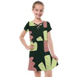 Elements Scribbles Wiggly Line Kids  Cross Web Dress