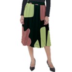 Elements Scribbles Wiggly Line Classic Velour Midi Skirt 