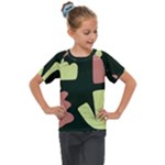 Elements Scribbles Wiggly Line Kids  Mesh Piece T-Shirt