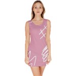 Elements Scribble Wiggly Lines Bodycon Dress