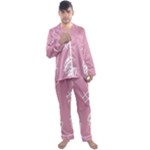 Elements Scribble Wiggly Lines Men s Long Sleeve Satin Pajamas Set