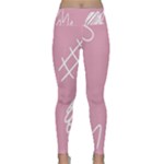 Elements Scribble Wiggly Lines Lightweight Velour Classic Yoga Leggings