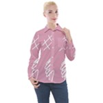 Elements Scribble Wiggly Lines Women s Long Sleeve Pocket Shirt