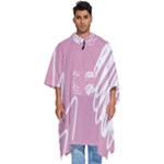 Elements Scribble Wiggly Lines Men s Hooded Rain Ponchos