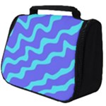 Purple Mint Turquoise Background Full Print Travel Pouch (Big)