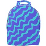 Purple Mint Turquoise Background Mini Full Print Backpack