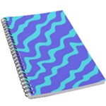 Purple Mint Turquoise Background 5.5  x 8.5  Notebook