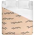 Lines Dots Pattern Abstract Duvet Cover (King Size)