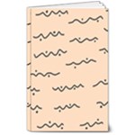 Lines Dots Pattern Abstract 8  x 10  Softcover Notebook