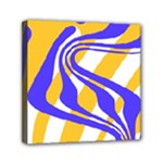 Print Pattern Warp Lines Mini Canvas 6  x 6  (Stretched)