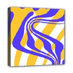 Print Pattern Warp Lines Mini Canvas 8  x 8  (Stretched)