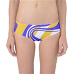 Print Pattern Warp Lines Classic Bikini Bottoms