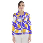 Print Pattern Warp Lines Women s Windbreaker