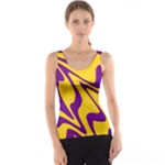 Waves Pattern Lines Wiggly Women s Basic Tank Top