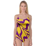 Waves Pattern Lines Wiggly Camisole Leotard 