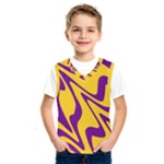 Waves Pattern Lines Wiggly Kids  Basketball Tank Top