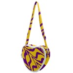 Waves Pattern Lines Wiggly Heart Shoulder Bag