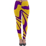 Waves Pattern Lines Wiggly Lightweight Velour Leggings