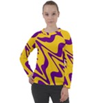 Waves Pattern Lines Wiggly Women s Long Sleeve Raglan T-Shirt