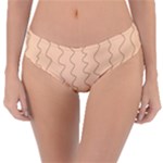 Lines Pattern Wiggly Minimal Print Reversible Classic Bikini Bottoms