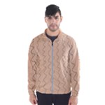 Lines Pattern Wiggly Minimal Print Men s Windbreaker