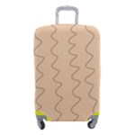 Lines Pattern Wiggly Minimal Print Luggage Cover (Small)