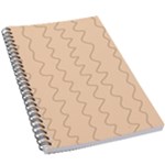 Lines Pattern Wiggly Minimal Print 5.5  x 8.5  Notebook