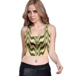 Swirl Pattern Abstract Marble Racer Back Crop Top