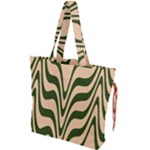 Swirl Pattern Abstract Marble Drawstring Tote Bag