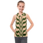 Swirl Pattern Abstract Marble Kids  Sleeveless Hoodie