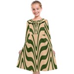 Swirl Pattern Abstract Marble Kids  Midi Sailor Dress