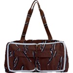 Feather Leaf Pattern Print Multi Function Bag