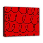 Red Background Wallpaper Canvas 14  x 11  (Stretched)