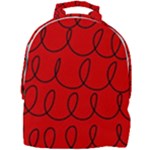 Red Background Wallpaper Mini Full Print Backpack